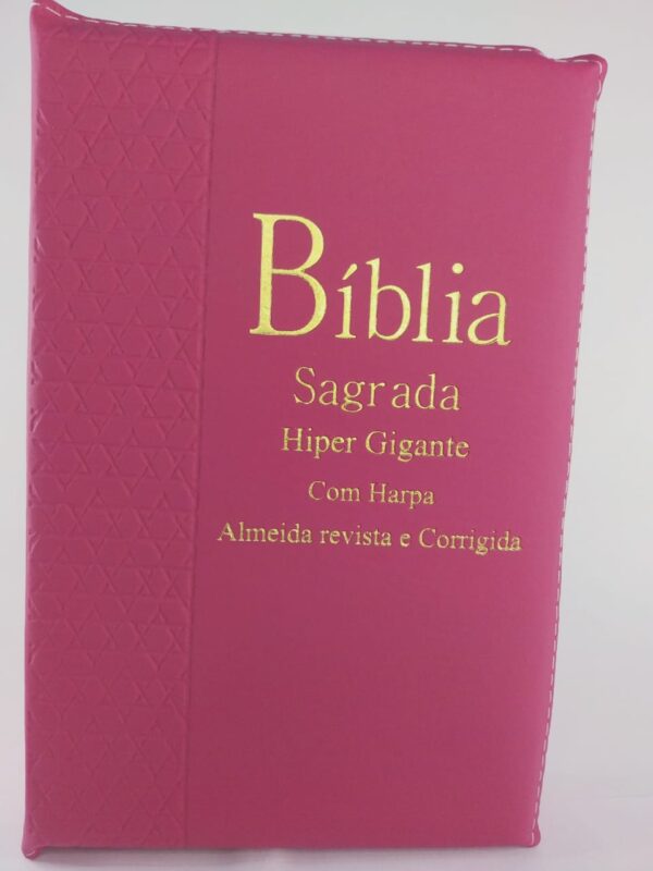 Bíblia Sagrada Hipergigante - Rosa Pink