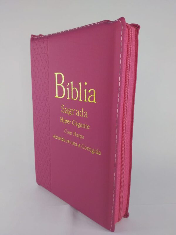 Bíblia Sagrada Hipergigante - Rosa Pink