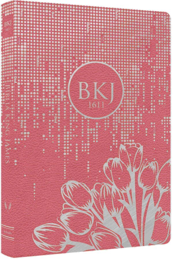 Bíblia King James 1611 Ultrafina Rosa Tulipa